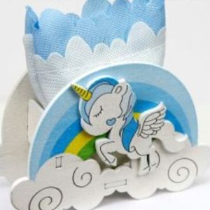 Scatoline con unicorno per confettate in due varianti